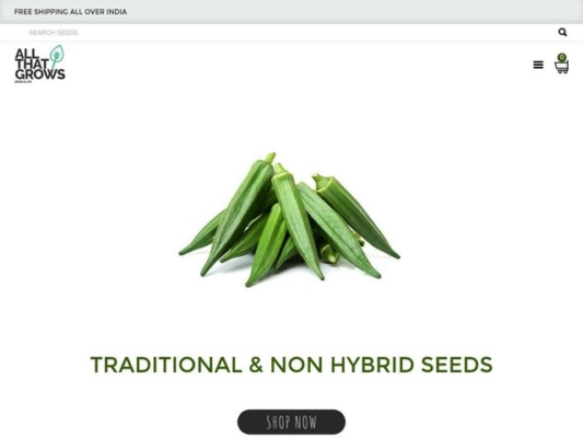 All That Grows web design