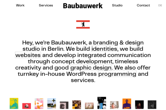 Baubauwerk web design