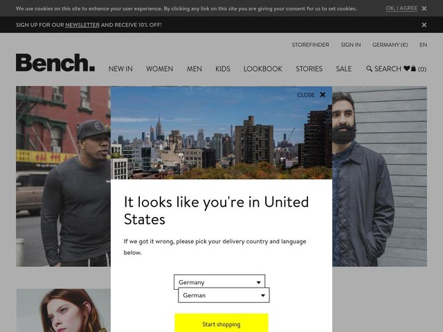 BENCH web design