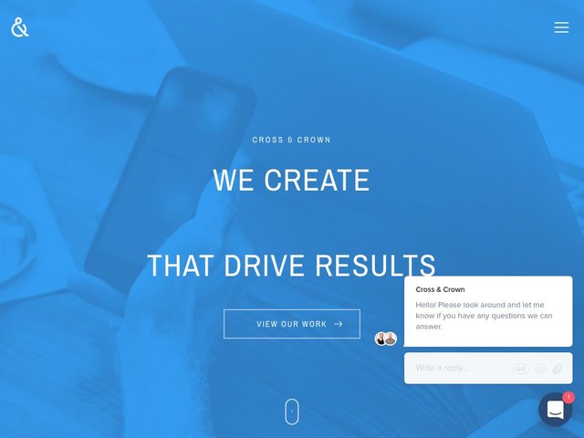 Cross & Crown web design