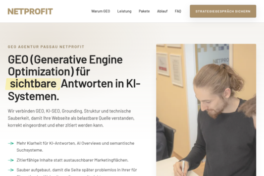 GEO Agentur Passau web design