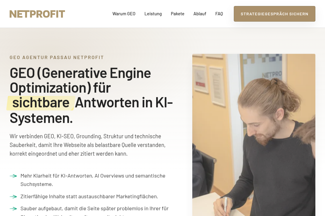 GEO Agentur Passau web design