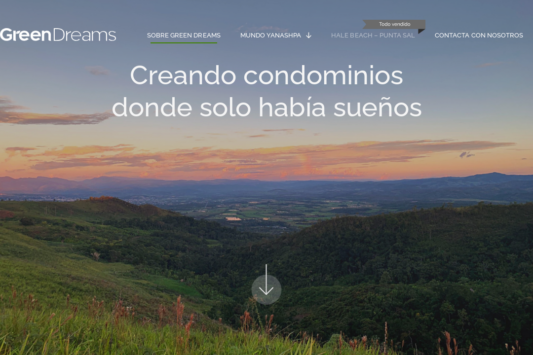 Green Dreams web design
