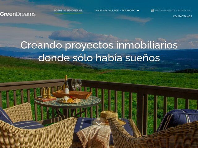 Green Dreams web design