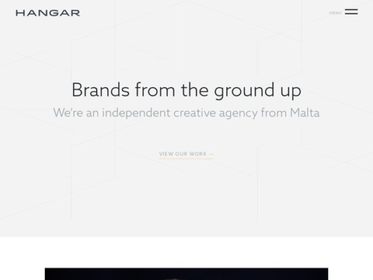 Hangar.co web design