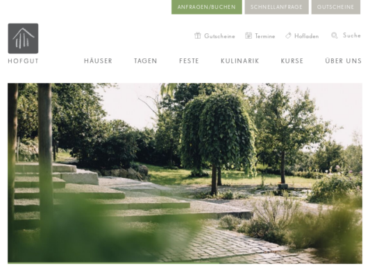Hofgut web design