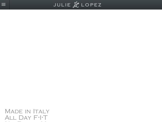 Julie Lopez Shoes web design