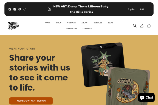 Letter Shoppe web design