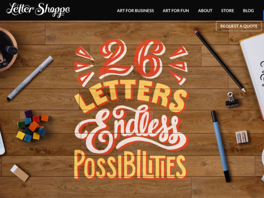 Letter Shoppe web design
