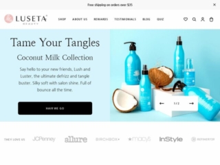 Luseta Beauty web design