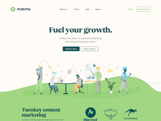 Matcha web design