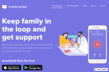 Medcorder web design