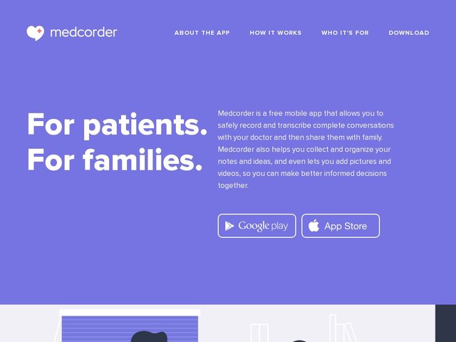 Medcorder web design
