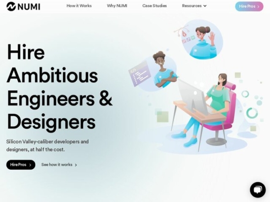 NUMI web design