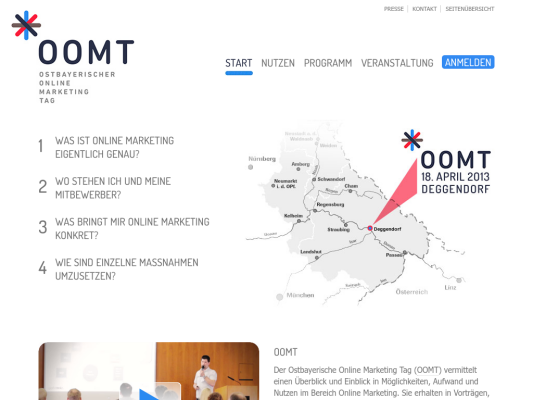 Ostbayerischer Online Marketing Tag web design
