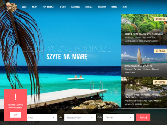 Planet Escape web design