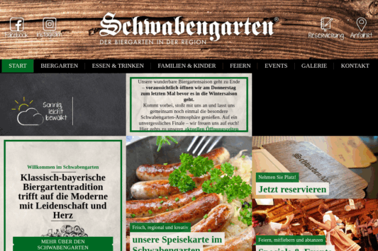 Schwabengarten web design