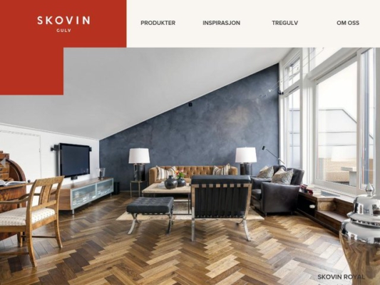 Skovin Gulv web design