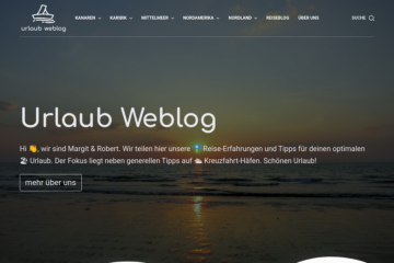 Urlaub Weblog web design