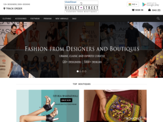 VioletStreet.com web design