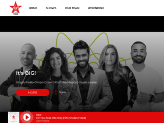 Virgin Radio Oman web design